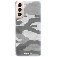 iSaprio Grey Camouflage 02 for Samsung Galaxy S21 - Phone Cover