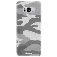 iSaprio Grey Camouflage 02 for Samsung Galaxy S8 - Phone Cover