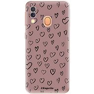 iSaprio Heart Dark - Samsung Galaxy A40 - Phone Cover