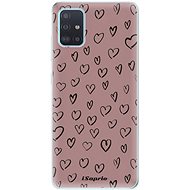 iSaprio Heart Dark - Samsung Galaxy A51 - Phone Cover