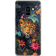 iSaprio Flower Jaguar - Samsung Galaxy A8 2018 - Phone Cover