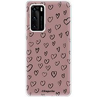 iSaprio Heart Dark - Huawei P40 - Phone Cover