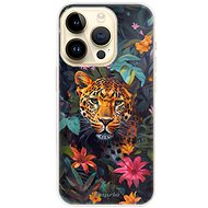 iSaprio Flower Jaguar - iPhone 14 Pro - Phone Cover