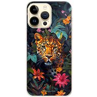 iSaprio Flower Jaguar - iPhone 14 Pro Max - Phone Cover