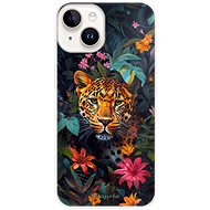 iSaprio Flower Jaguar - iPhone 15 - Phone Cover