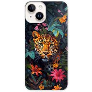 iSaprio Flower Jaguar - iPhone 15 Plus - Phone Cover