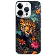 iSaprio Flower Jaguar - iPhone 15 Pro - Phone Cover