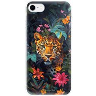 iSaprio Flower Jaguar - iPhone SE 2020 / SE 2020 - Phone Cover