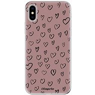 iSaprio Heart Dark - iPhone X - Phone Cover