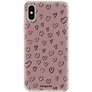 iSaprio Heart Dark - iPhone XS - Phone Cover