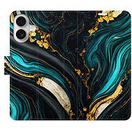 iSaprio Flip pouzdro Dark Paint pro iPhone 16 - Phone Case