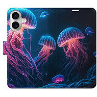 iSaprio Flip pouzdro Jellyfish pro iPhone 16 - Phone Case