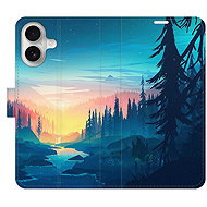 iSaprio Flip Case Magical Landscape for iPhone 16 - Phone Case