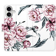 iSaprio Flip Case Pink Flowers for iPhone 16 - Phone Case