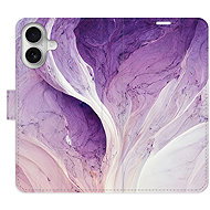 iSaprio Flip pouzdro Purple Paint pro iPhone 16 - Phone Case