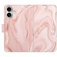 iSaprio Flip Case RoseGold Marble for iPhone 16 - Phone Case