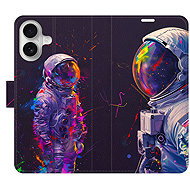 iSaprio Flip pouzdro Neon Astronaut 02 pro iPhone 16 - Phone Case