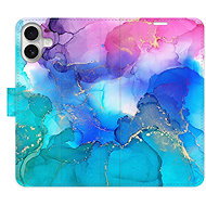 iSaprio Flip pouzdro BluePink Paint pro iPhone 16 Plus - Phone Case