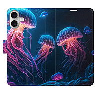 iSaprio Flip pouzdro Jellyfish pro iPhone 16 Plus - Phone Case