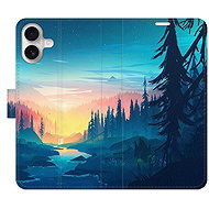 iSaprio Flip Case Magical Landscape for iPhone 16 Plus - Phone Case