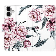 iSaprio Flip pouzdro Pink Flowers pro iPhone 16 Plus - Phone Case