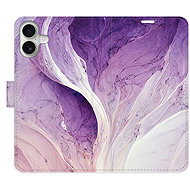 iSaprio Flip pouzdro Purple Paint pro iPhone 16 Plus - Phone Case