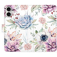 iSaprio Flip pouzdro Succulents Pattern pro iPhone 16 Plus - Phone Case
