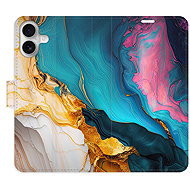 iSaprio Flip pouzdro Colourful Marble pro iPhone 16 Plus - Phone Case