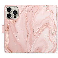 iSaprio Flip Case RoseGold Marble for iPhone 16 Pro - Phone Case