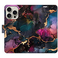iSaprio Flip pouzdro Dark Marble pro iPhone 16 Pro - Phone Case