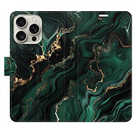 iSaprio Flip Case Emerald 02 for iPhone 16 Pro - Phone Case