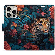iSaprio Flip pouzdro Flower Jaguar 02 pro iPhone 16 Pro - Phone Case