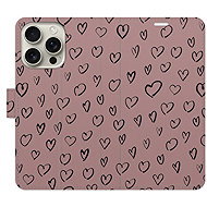 iSaprio Flip case Heart Dark 02 for iPhone 16 Pro - Phone Case