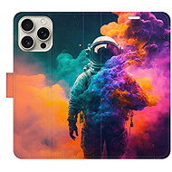 iSaprio Flip pouzdro Astronaut in Colours 02 pro iPhone 16 Pro Max - Phone Case