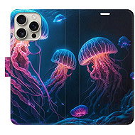 iSaprio Flip pouzdro Jellyfish pro iPhone 16 Pro Max - Phone Case