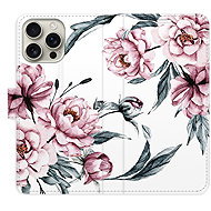 iSaprio Flip pouzdro Pink Flowers pro iPhone 16 Pro Max - Phone Case