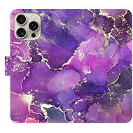 iSaprio Flip pouzdro Purple Marble pro iPhone 16 Pro Max - Phone Case