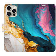 iSaprio Flip pouzdro Colourful Marble pro iPhone 16 Pro Max - Phone Case