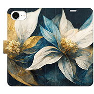 iSaprio Flip Case Gold Flowers for iPhone 16e - Phone Case