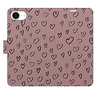 iSaprio Flip case Heart Dark 02 for iPhone 16e - Phone Case