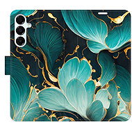 iSaprio Flip Case Blue Flowers 02 for Samsung Galaxy A16 5G - Phone Case