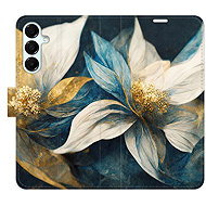 iSaprio Flip Case Gold Flowers for Samsung Galaxy A16 5G - Phone Case