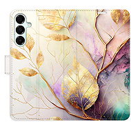 iSaprio Flip case Gold Leaves 02 for Samsung Galaxy A16 5G - Phone Case