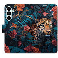 iSaprio Flip Case Flower Jaguar 02 for Samsung Galaxy A16 5G - Phone Case