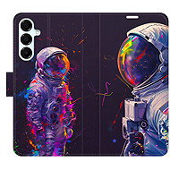 iSaprio Flip Case Neon Astronaut 02 for Samsung Galaxy A16 5G - Phone Case