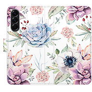iSaprio Flip Case Succulents Pattern for Samsung Galaxy A26 - Phone Case