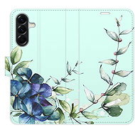 iSaprio Flip Case Blue Flowers for Samsung Galaxy A26 - Phone Case