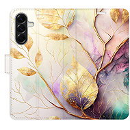 iSaprio Flip case Gold Leaves 02 for Samsung Galaxy A36 - Phone Case