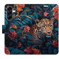 iSaprio Flip Case Flower Jaguar 02 for Samsung Galaxy A36 - Phone Case