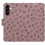 iSaprio Flip case Heart Dark 02 for Samsung Galaxy A36 - Phone Case